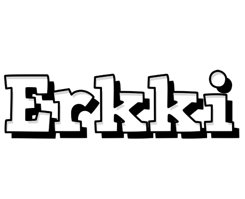Erkki snowing logo