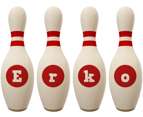 Erko bowling-pin logo