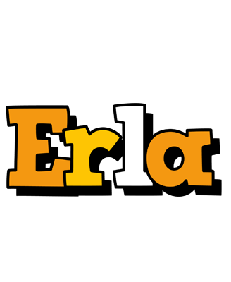 Erla cartoon logo