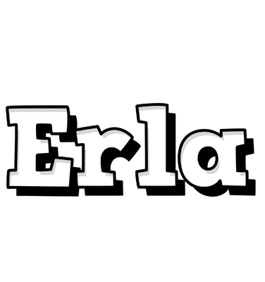 Erla snowing logo