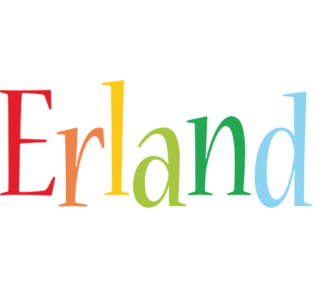 Erland birthday logo