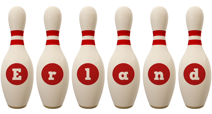 Erland bowling-pin logo
