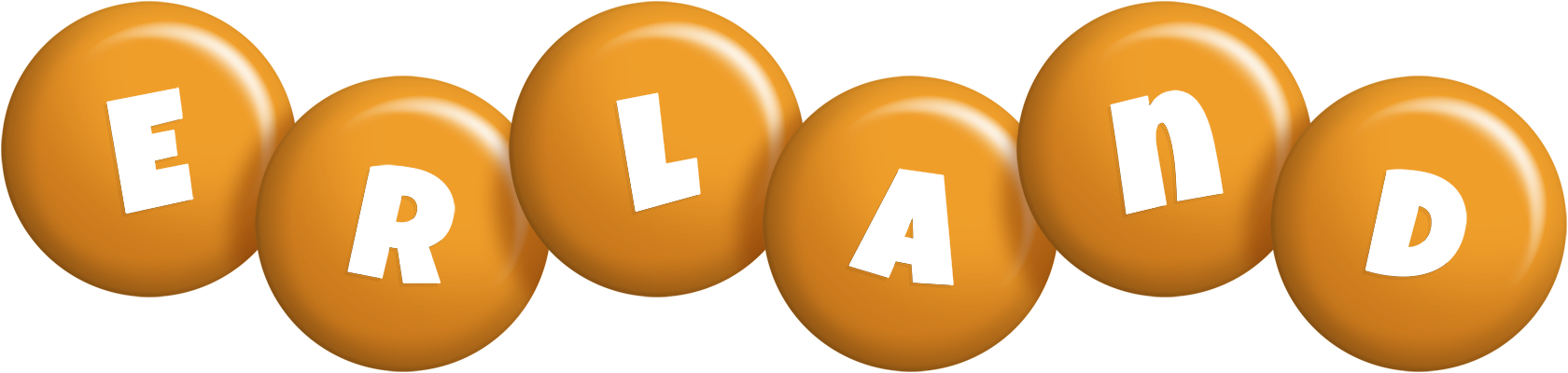 Erland candy-orange logo