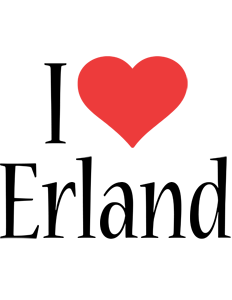 Erland i-love logo