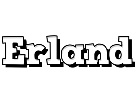 Erland snowing logo