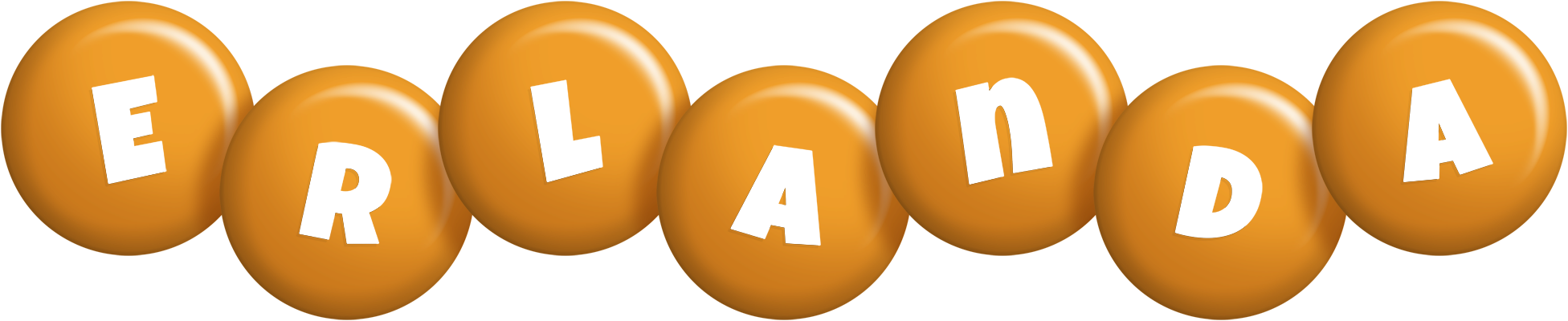 Erlanda candy-orange logo