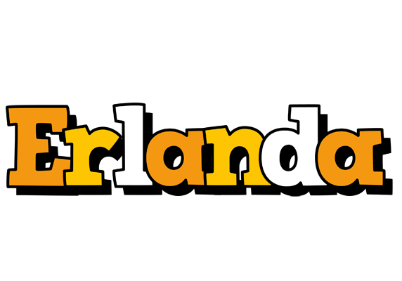 Erlanda cartoon logo