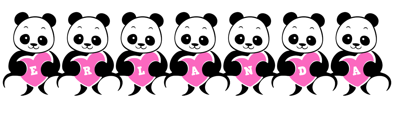 Erlanda love-panda logo