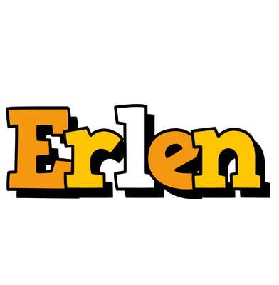 Erlen cartoon logo