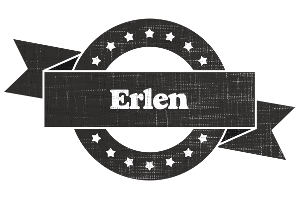 Erlen grunge logo