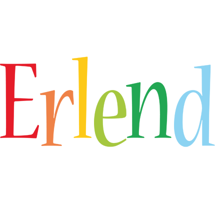 Erlend birthday logo