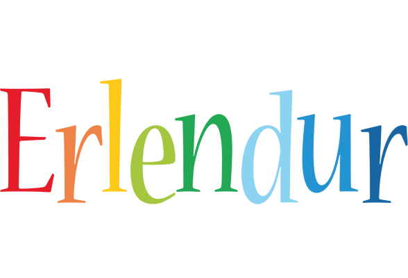 Erlendur birthday logo