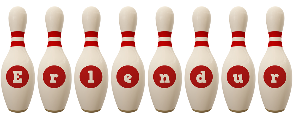 Erlendur bowling-pin logo