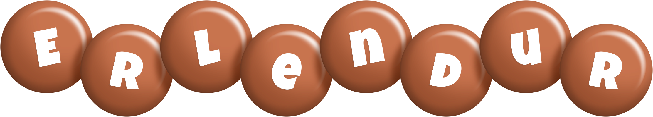 Erlendur candy-brown logo