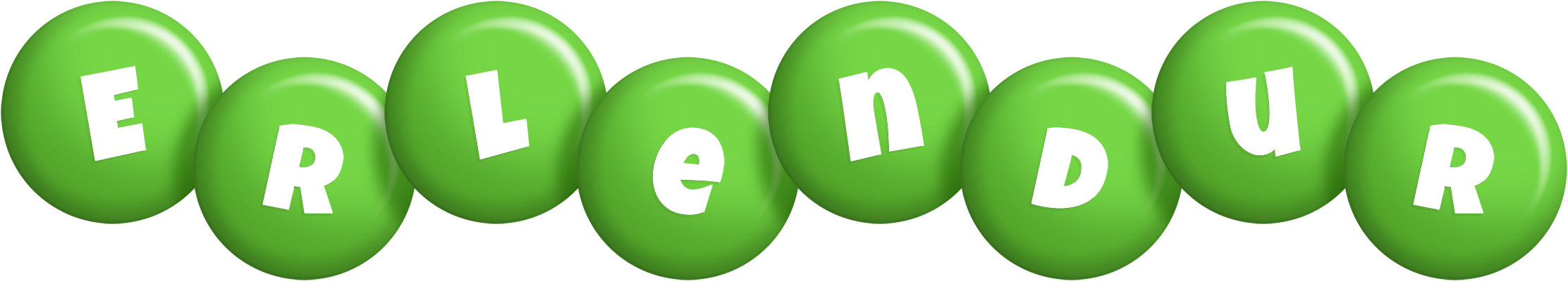 Erlendur candy-green logo
