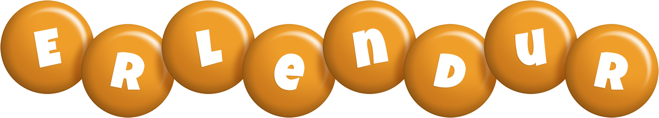 Erlendur candy-orange logo