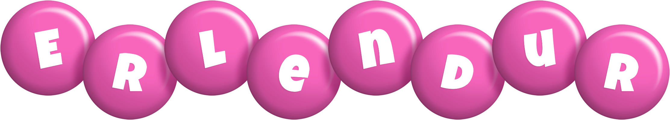 Erlendur candy-pink logo