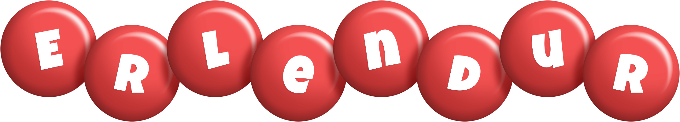 Erlendur candy-red logo