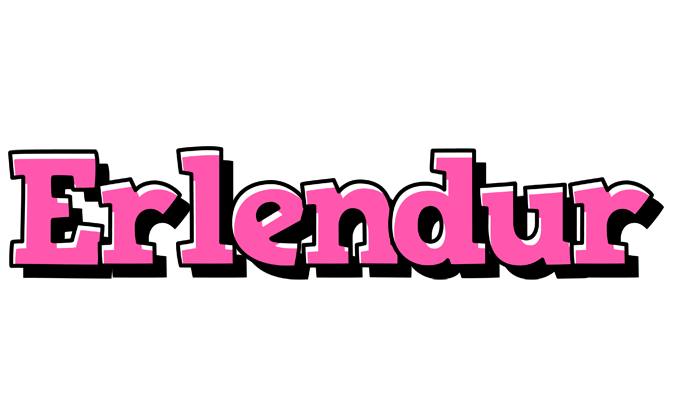 Erlendur girlish logo