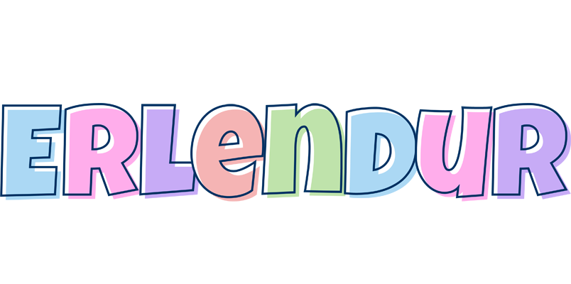 Erlendur pastel logo