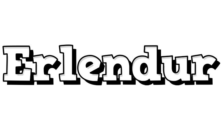 Erlendur snowing logo