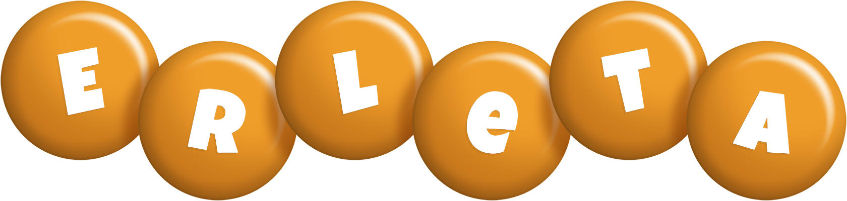 Erleta candy-orange logo