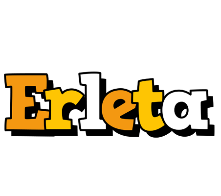 Erleta cartoon logo