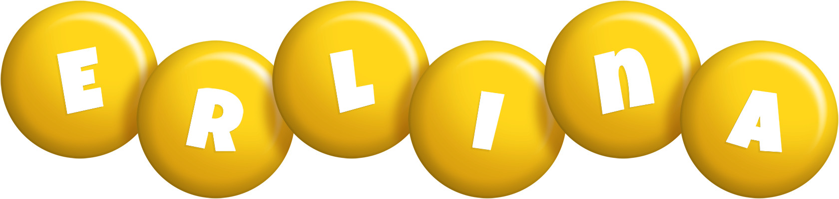 Erlina candy-yellow logo