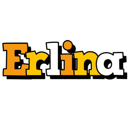 Erlina cartoon logo
