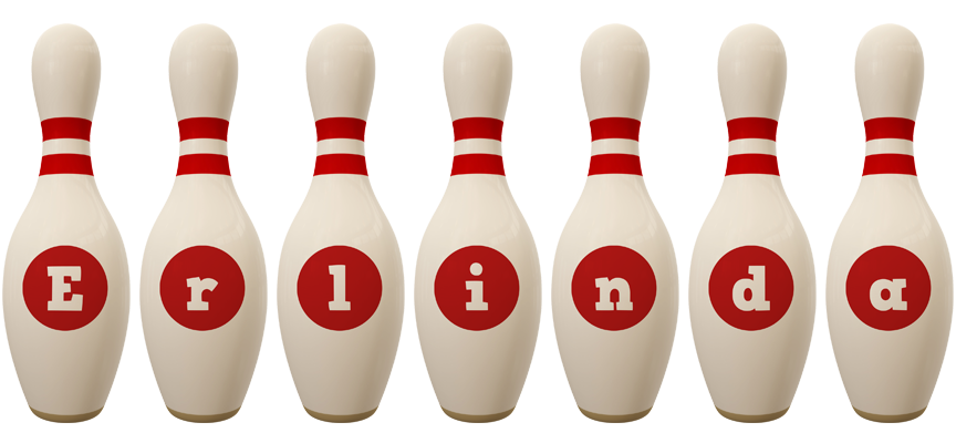 Erlinda bowling-pin logo