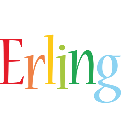 Erling birthday logo