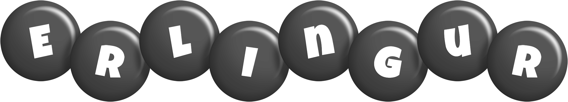 Erlingur candy-black logo
