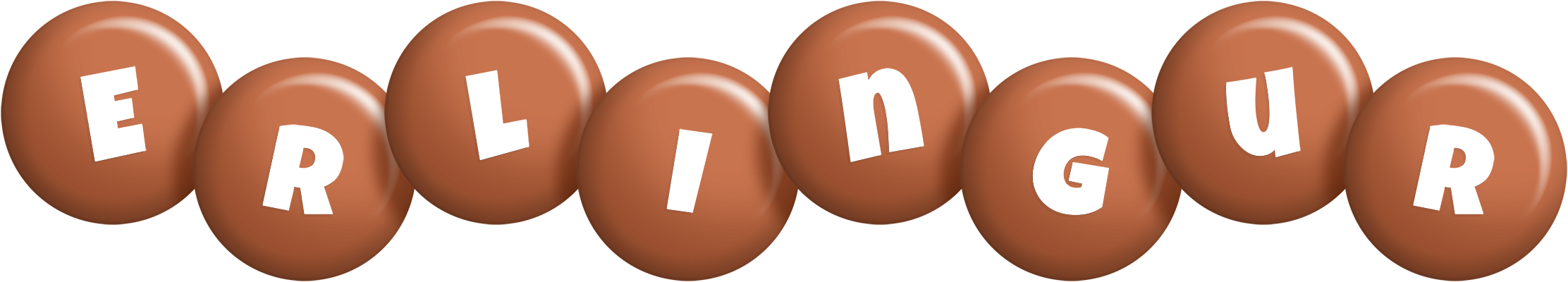 Erlingur candy-brown logo