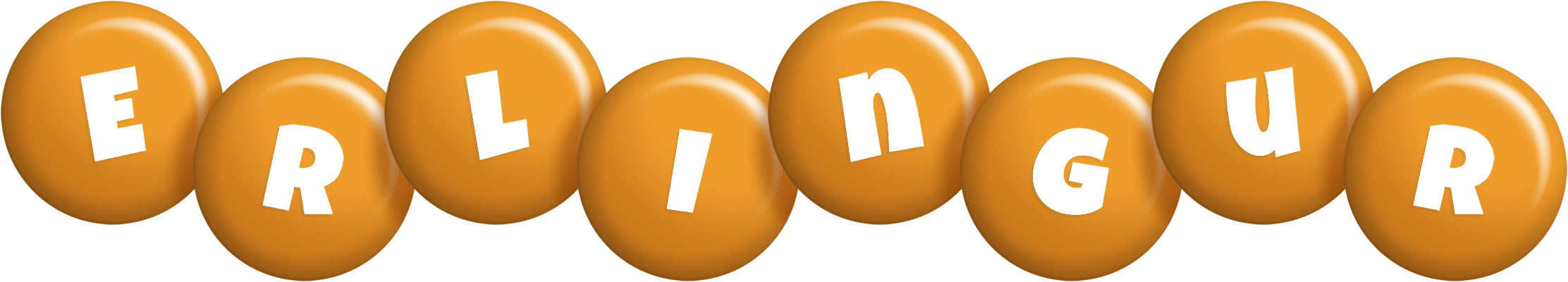 Erlingur candy-orange logo