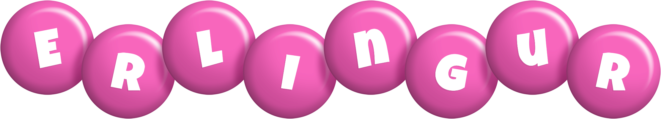 Erlingur candy-pink logo