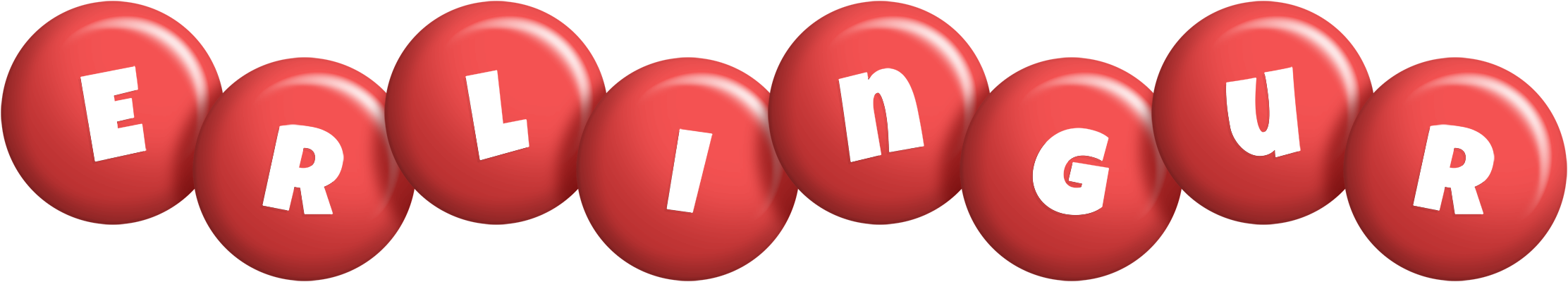 Erlingur candy-red logo
