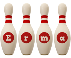 Erma bowling-pin logo