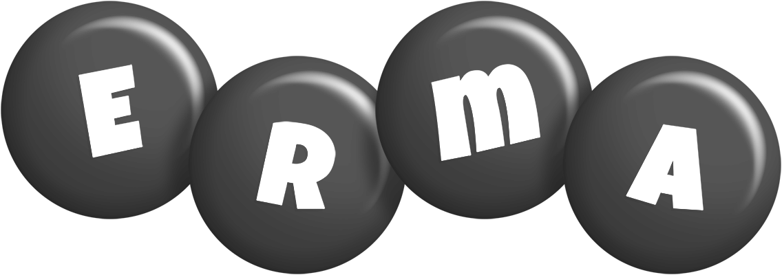 Erma candy-black logo