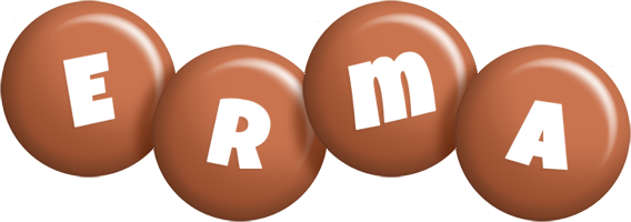 Erma candy-brown logo