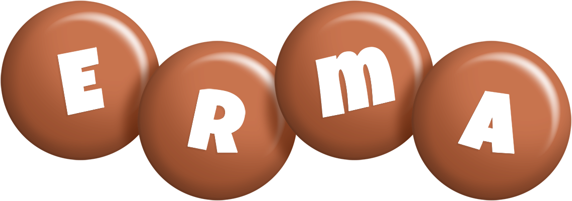 Erma candy-brown logo