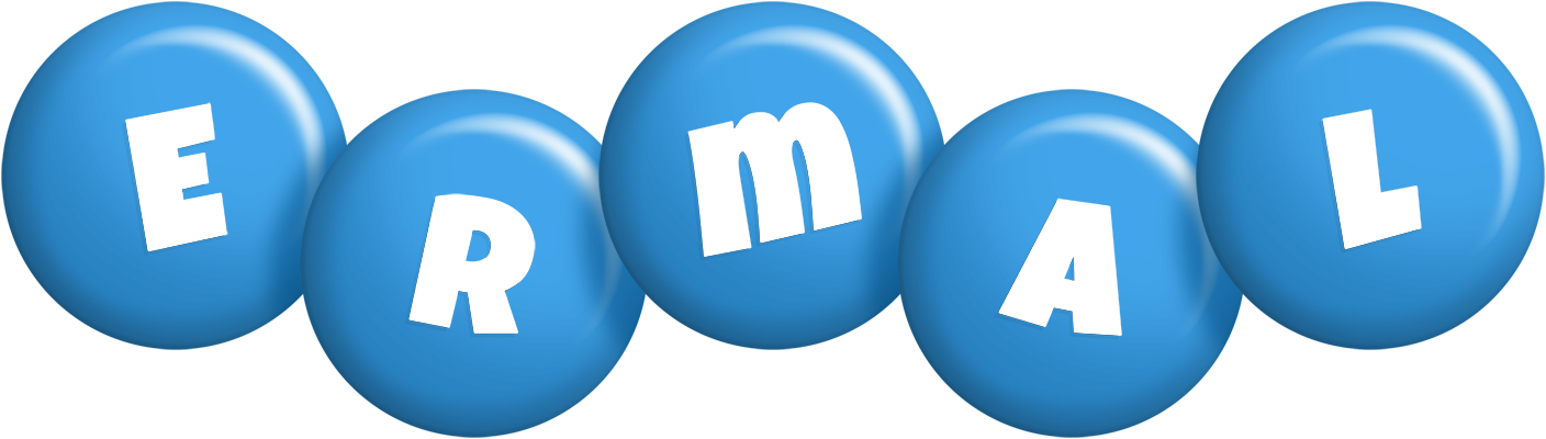Ermal candy-blue logo