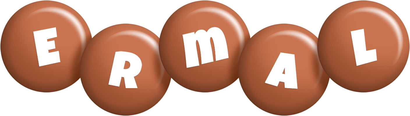 Ermal candy-brown logo
