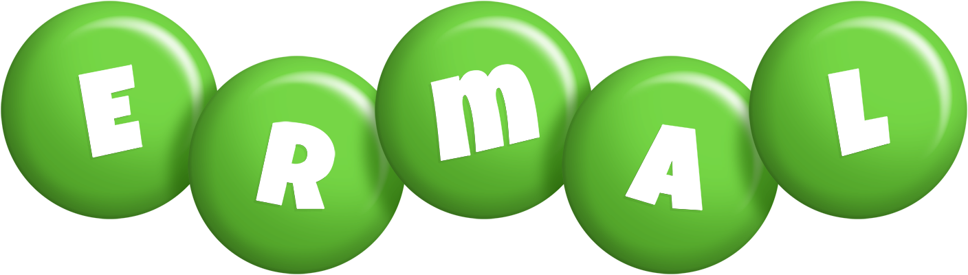 Ermal candy-green logo