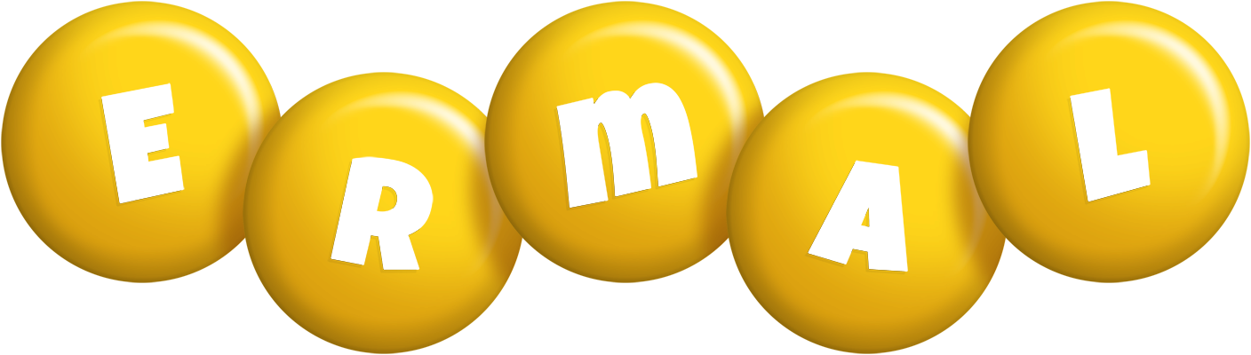 Ermal candy-yellow logo