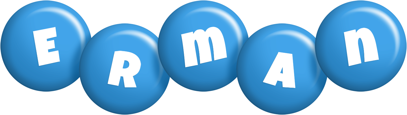 Erman candy-blue logo