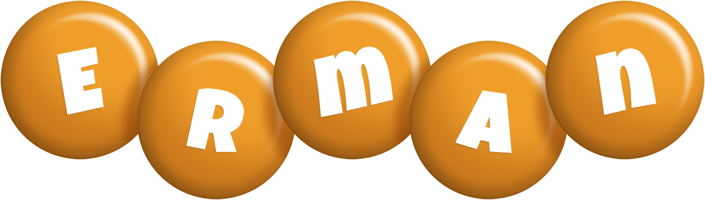 Erman candy-orange logo