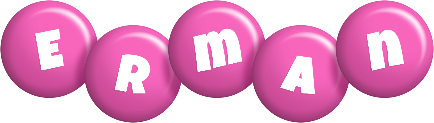 Erman candy-pink logo