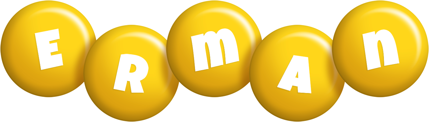 Erman candy-yellow logo