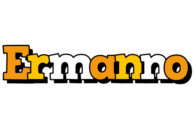Ermanno cartoon logo