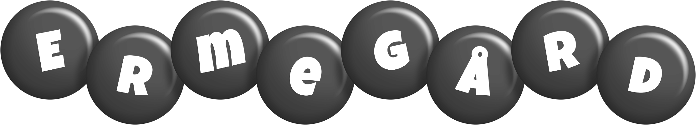 Ermegård candy-black logo